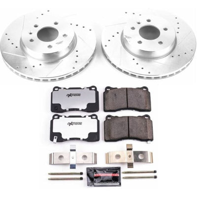 Power Stop 13-15 Cadillac ATS Front & Rear Z26 Street Warrior Brake Kit