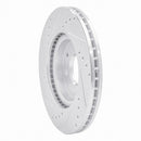 R1 82-88 Nissan Maxima Rear Right Drilled & Slotted Silver Brake Rotor