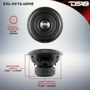DS18 15in 2000 Watts RMS 4 ohm DVC High Excursion Subwoofers w/ Deep Aggressive Bass