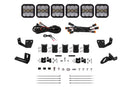 Diode Dynamics Prinsu/Sherpa Roof Racks SS5 6-Pod CrossLink Mounting Kit - Sport White Combo