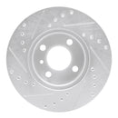 R1 76-77 BMW 320I (USA/Canada) Front Right Drilled & Slotted Silver Brake Rotor