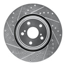 R1 08-21 Lexus NX300 Front Drilled & Slotted Silver Brake Rotor Set