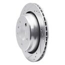 R1 96-03 BMW 528i Front & Rear Drilled & Slotted Silver Brake Rotor Set