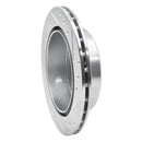 R1 84-88 Toyota Cressida Rear Left Drilled & Slotted Silver Brake Rotor