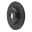 R1 13-20 BMW 440i xDrive Front & Rear Drilled & Slotted Black Brake Rotor Set