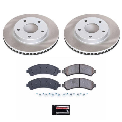 Power Stop 97-05 Chevrolet Blazer Front and Rear Semi-Coated Rotor Kit