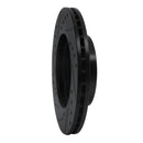 R1 90-91 Audi 90 Quattro Front Right Drilled & Slotted Black Brake Rotor