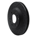 R1 02-05 Buick Rainier Front Left Drilled & Slotted Black Brake Rotor