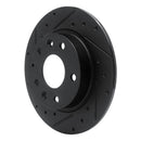 R1 19-25 Mazda 3 Sport Front & Rear Drilled & Slotted Black Brake Rotor Set