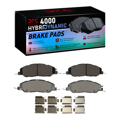 DFC 05-10 Ford Mustang Front Geospec Rotors w/4000 HybriDynamic Brake Pads w/Hardware