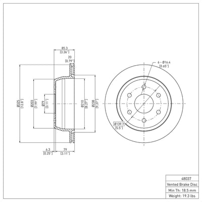 DFC 03-07 Chevrolet Silverado 1500 Rear Geospec Rotors w/4000 HybriDynamic Brake Pads w/Hardware