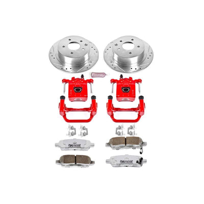 Power Stop 13-16 Nissan Sentra Front & Rear Z26 Street Warrior Brake Kit w/Calipers