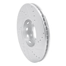 R1 92-08 Audi A4 (USA/Canada) Front Left Drilled & Slotted Silver Brake Rotor