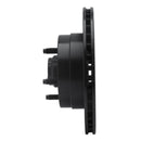 R1 86-92 Jeep Wagoneer Front Left Drilled & Slotted Black Brake Rotor