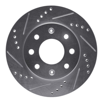 R1 88-07 Dodge Colt Front Drilled & Slotted Silver Brake Rotor Set