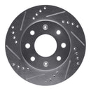 R1 88-07 Dodge Colt Front Drilled & Slotted Silver Brake Rotor Set