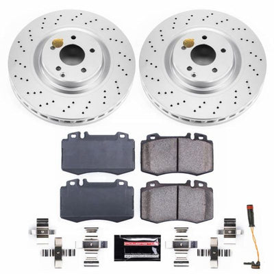 Power Stop 03-06 Mercedes-Benz CLK500 Front & Rear Z23 Evolution Sport Coated Brake Kit