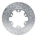 R1 20-25 Ford Transit-250 Front & Rear Drilled & Slotted Silver Brake Rotor Set