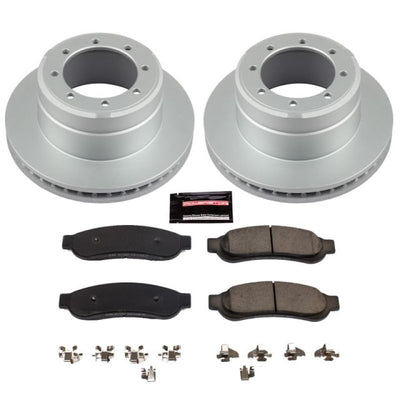 Power Stop 10-11 Ford F-350 Super Duty Front & Rear Z17 Coated Brake Kit