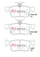 DBA 2017+ Honda Civic Type-R (FK8/FL5) XP Performance Rear Brake Pads