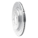 R1 21-25 Ford F-150 Lightning Rear Right Drilled & Slotted Silver Brake Rotor