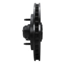 R1 97-00 Ford Expedition Front Right Drilled & Slotted Black Brake Rotor