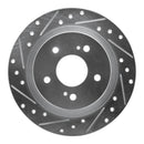 R1 84-88 Nissan 200SX Rear Drilled & Slotted Silver Brake Rotor Set