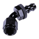 Russell 6AN Twist-Lok 60 Degree Hose End - Black