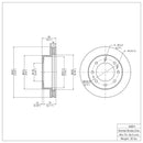 DFC 01-25 Chevrolet Express 4500 Front GeoSPEC Coated Rotor