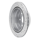 R1 99-07 Chevrolet AVALANCHE 1500 Rear Left Drilled & Slotted Silver Brake Rotor