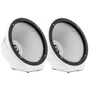 DS18 8in Marine And Powersports Universal Flat Mount Speaker Pod RGB LED Lights- Carbon Fiber