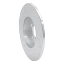 R1 14-20 Infiniti QX30 Rear Right Drilled & Slotted Silver Brake Rotor