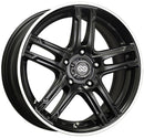 Enkei FD-05 17X7 5x112 50mm Offset 72.62mm Bore Black Machined Wheel (MOQ 40)