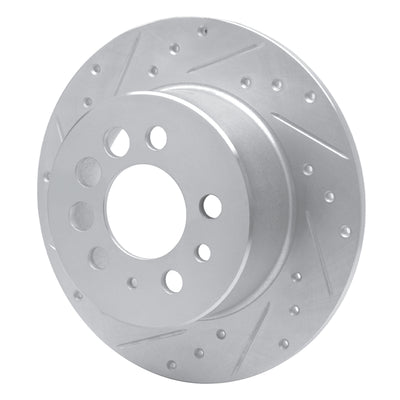 R1 74-95 Volvo 242 Rear Drilled & Slotted Silver Brake Rotor Set