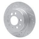 R1 74-95 Volvo 242 Rear Drilled & Slotted Silver Brake Rotor Set