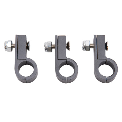 Russell Line Clamp For -6 Tubing Black Anodize (4 Pack)