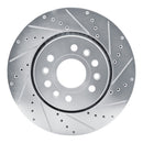 R1 21-25 Jeep Grand Wagoneer Front & Rear Drilled & Slotted Silver Brake Rotor Set