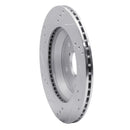 R1 19-25 Subaru Crosstrek Rear Right Drilled & Slotted Silver Brake Rotor