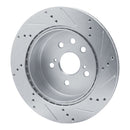R1 13-20 Lexus RC300 Front & Rear Drilled & Slotted Silver Brake Rotor Set