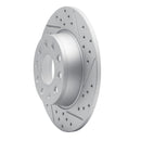 R1 05-25 Audi A3 Sportback E-Tron Rear Right Drilled & Slotted Geo-Carbon Rotor