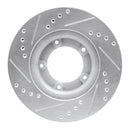 R1 89-08 Toyota Hilux Front Drilled & Slotted Silver Brake Rotor Set