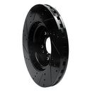R1 12-18 Mercedes-Benz ML350 Front Right Drilled & Slotted Black Brake Rotor