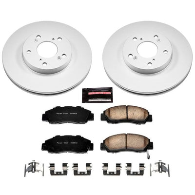 Power Stop 98-02 Honda Accord Front & Rear Z17 Evolution Geomet Coated Brake Kit
