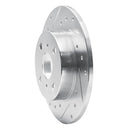 R1 85-86 Toyota MR2 Front & Rear Drilled & Slotted Silver Brake Rotor Set