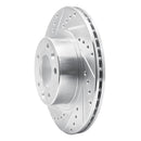 R1 93-95 Mazda RX-7 Front & Rear Drilled & Slotted Silver Brake Rotor Set