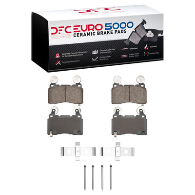 DFC 10-15 Chevrolet Camaro Front & Rear Drill/Slot Geoperf Rotors Euro 5000 Ceramic Pads w/Hardware