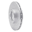 R1 87-88 Toyota Pickup Front Right Drilled & Slotted Silver Brake Rotor