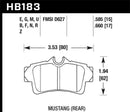 Hawk Talon 1994 Ford Mustang Base Drilled and Slotted Rear Brake Rotor Set