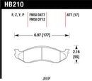 Hawk Talon 1999 Jeep Cherokee w/ 78mm Tall Front Discs Drilled and Slotted Front Brake Rotor Set
