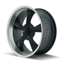 Ridler 695 18x9.5 / 5x120.65 BP / 6mm Offset / 83.82mm Hub Matte Black Machined Wheel